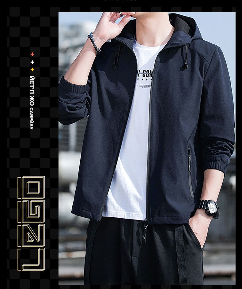 Мужская куртка 2024 весна новый корейский стиль оптом из Китая