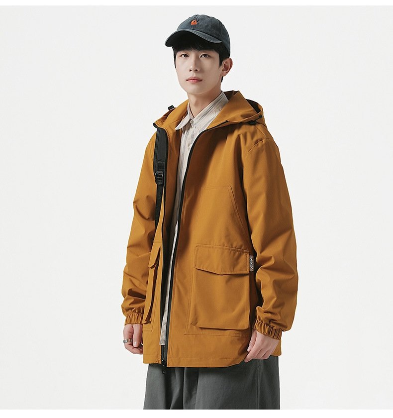 Мужская ветровка с капюшоном 2023 оптом из Китая