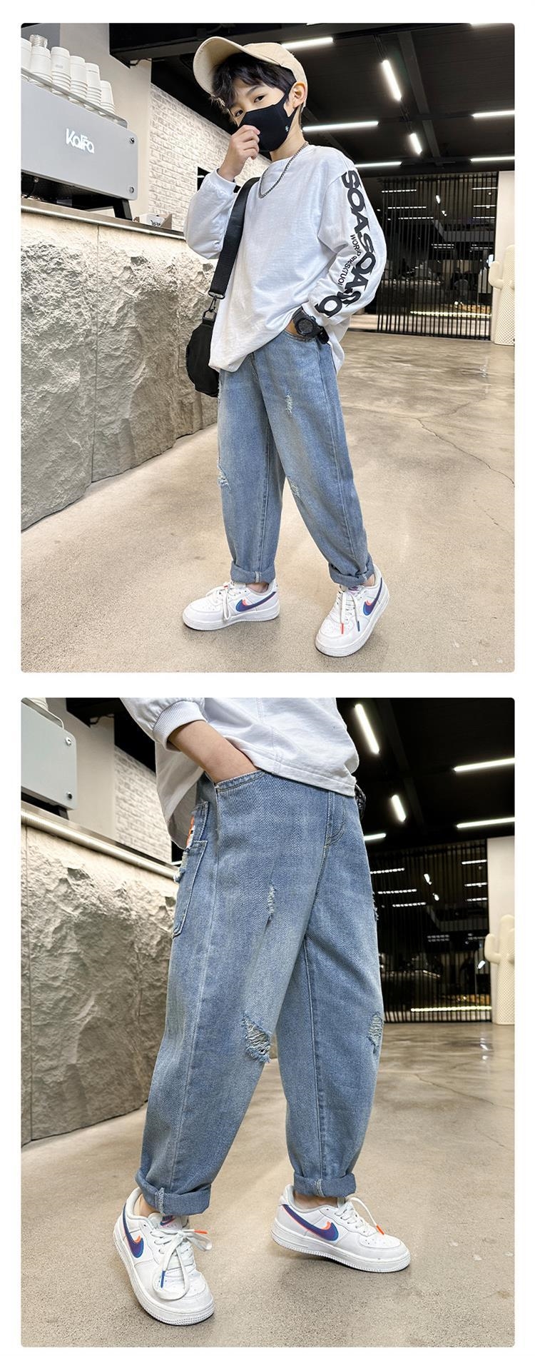 Детские джинсы 2024 весна-лето оптом из Китая