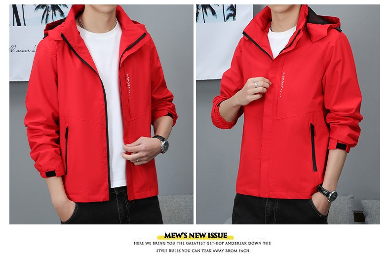 Мужская куртка с защитой от ветра и воды оптом из Китая