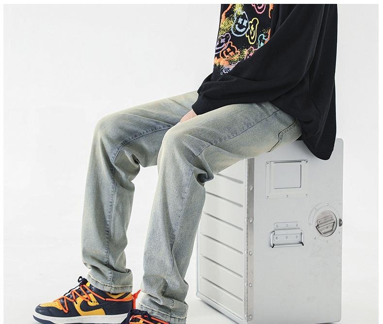 Джинсы мужские узкого кроя оптом из Китая