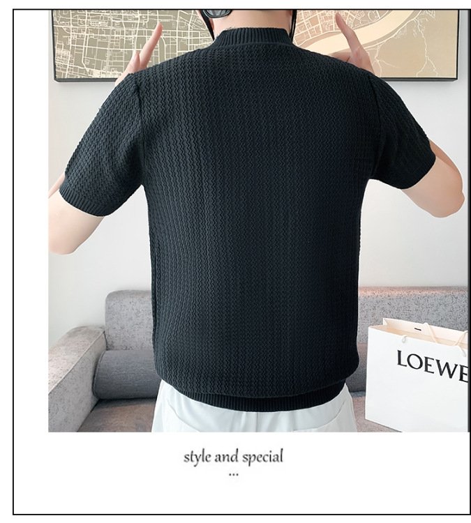 Мужской свитер с коротким рукавом оптом