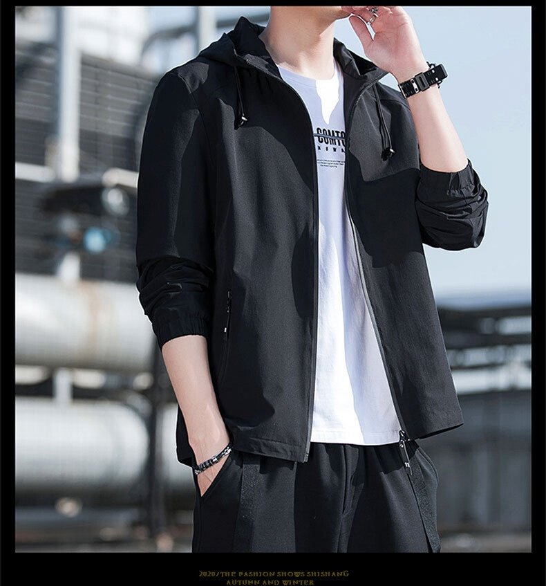 Мужская куртка 2024 весна новый корейский стиль оптом из Китая