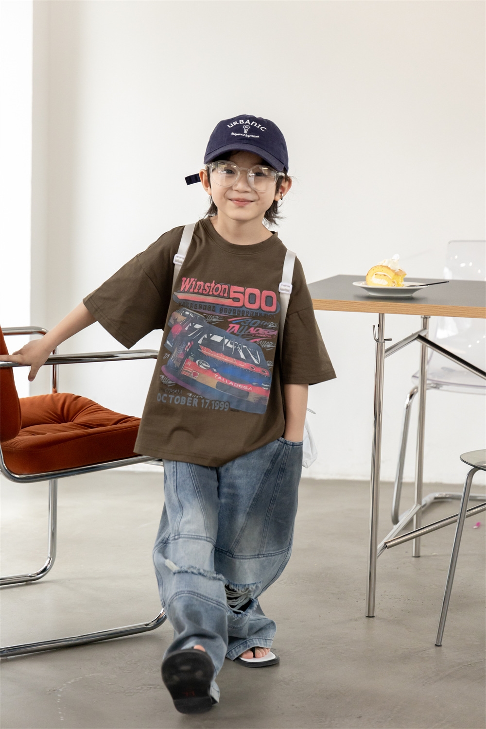 Джинсы для мальчиков в стиле ханбок 2024 оптом из Китая