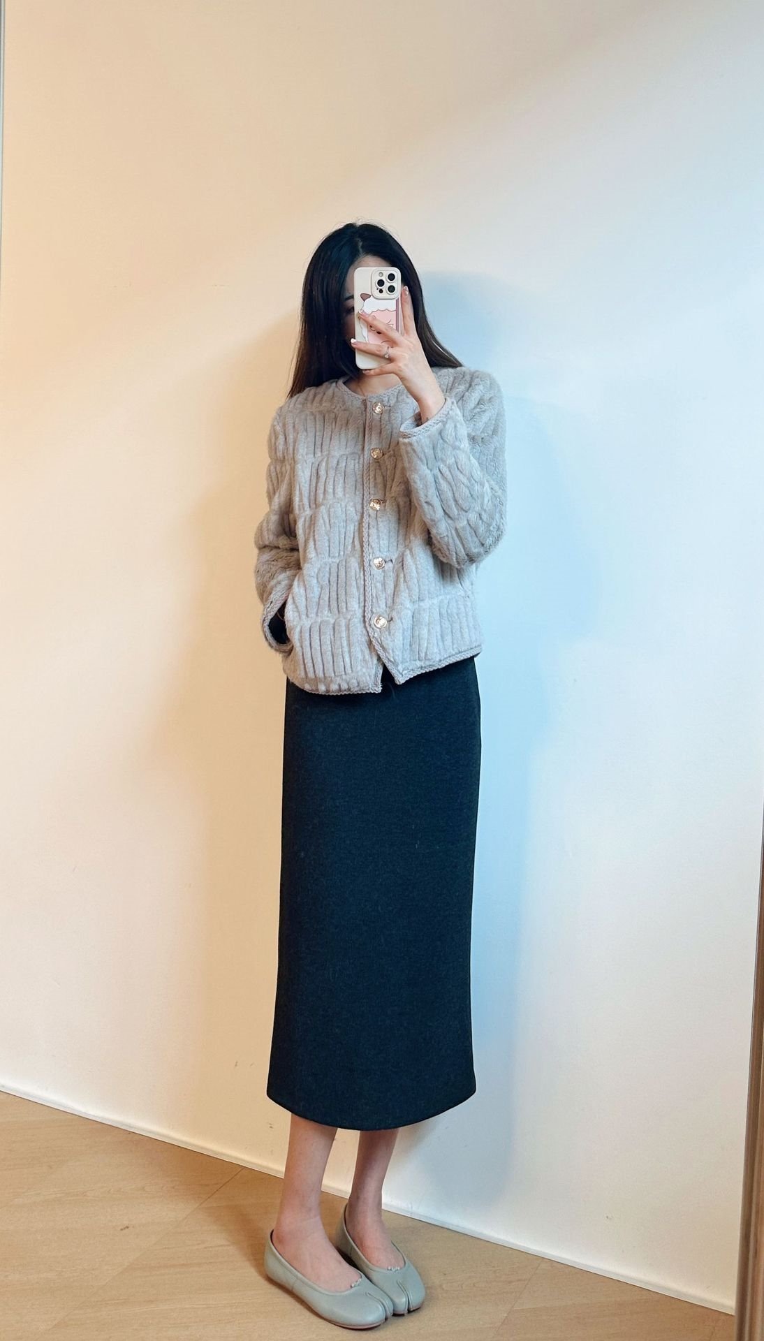 Женская юбка из шелка и кашемира оптом из Китая