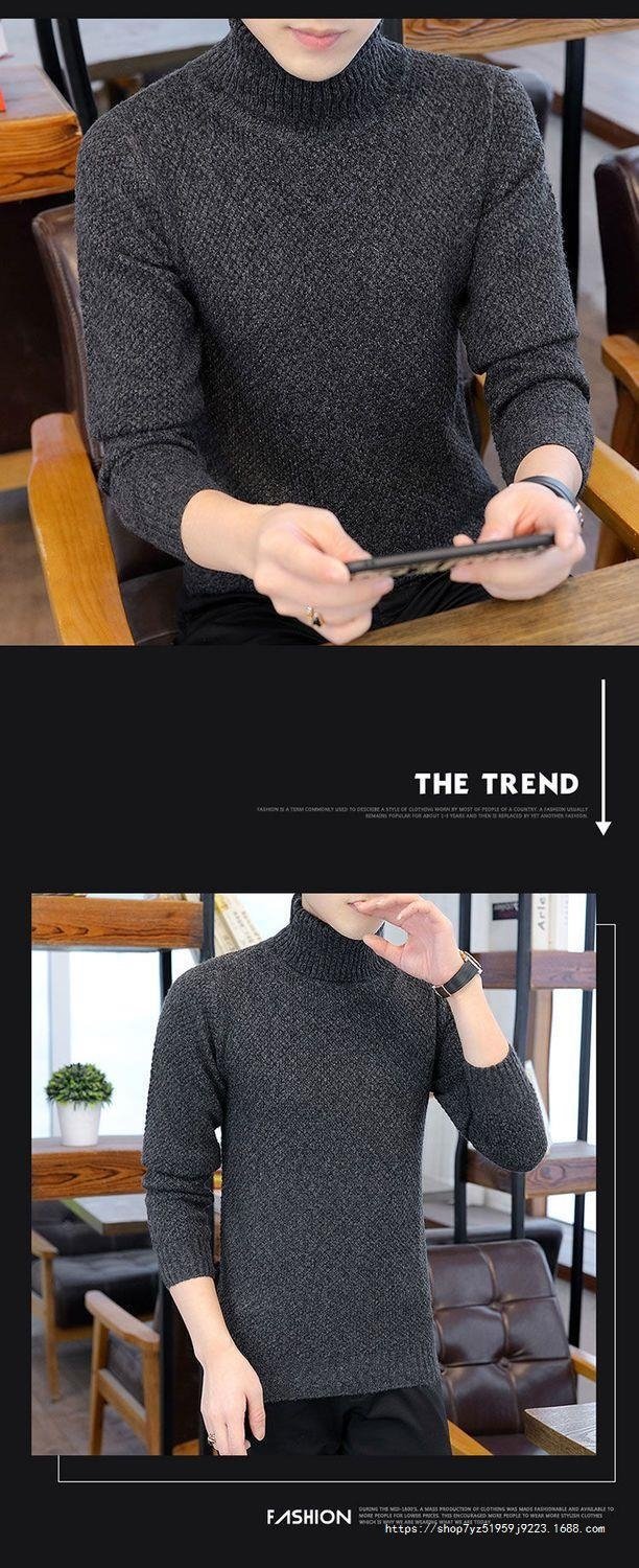 Мужской свитер с высоким воротником оптом