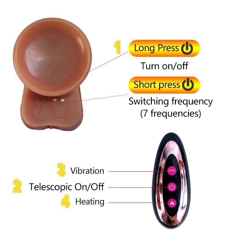 Вибратор с подогревом и реалистичным дизайном оптом