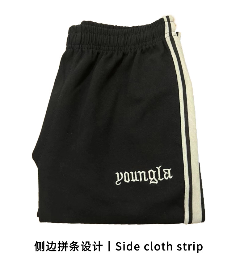 Повседневные мужские брюки с полосками и вышивкой оптом из Китая