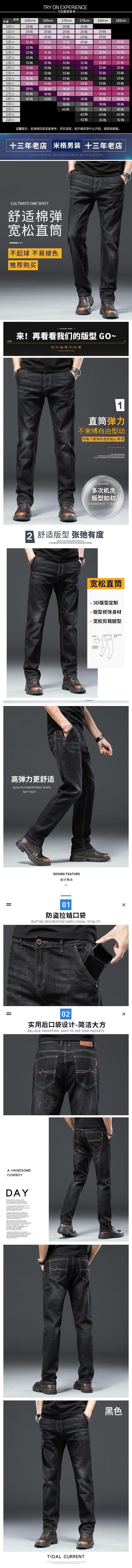 Мужские джинсы прямого кроя оптом из Китая