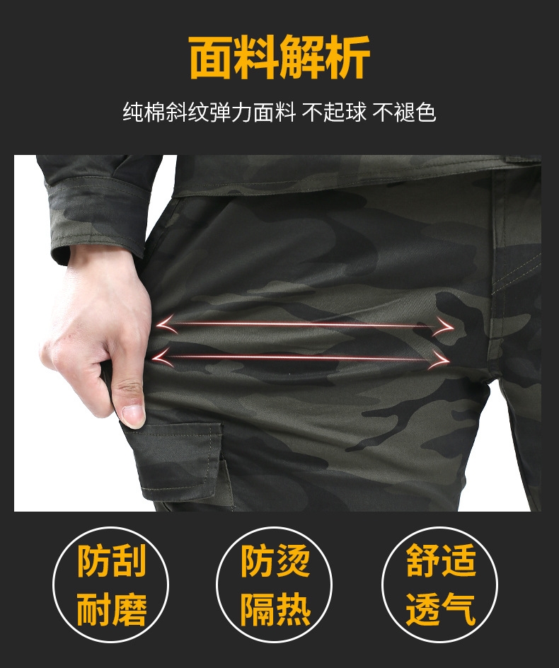 Мужской рабочий костюм из чистого хлопка оптом из Китая