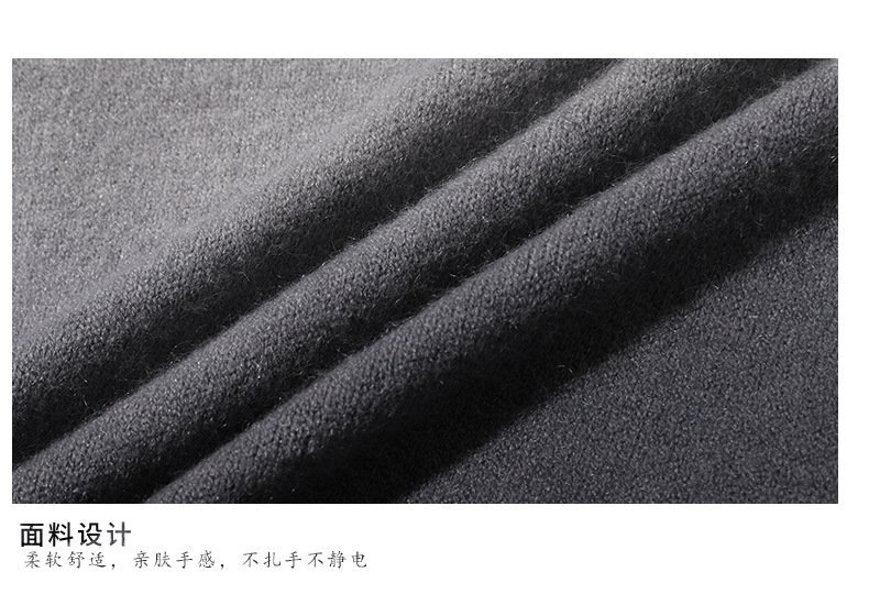 Мужской свитер с высоким воротником и градиентной расцветкой оптом