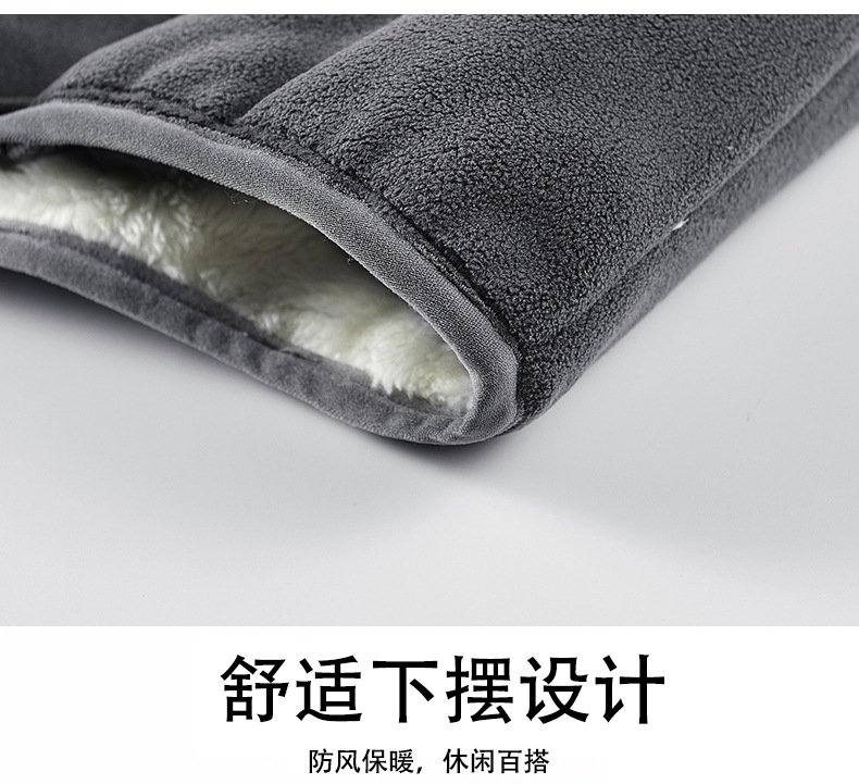 Мужская куртка с начесом и застежкой на молнии оптом из Китая