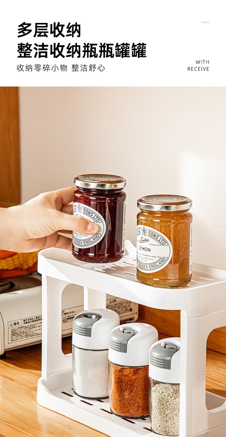 Двухуровневая полка для ванной комнаты и туалетного столика оптом