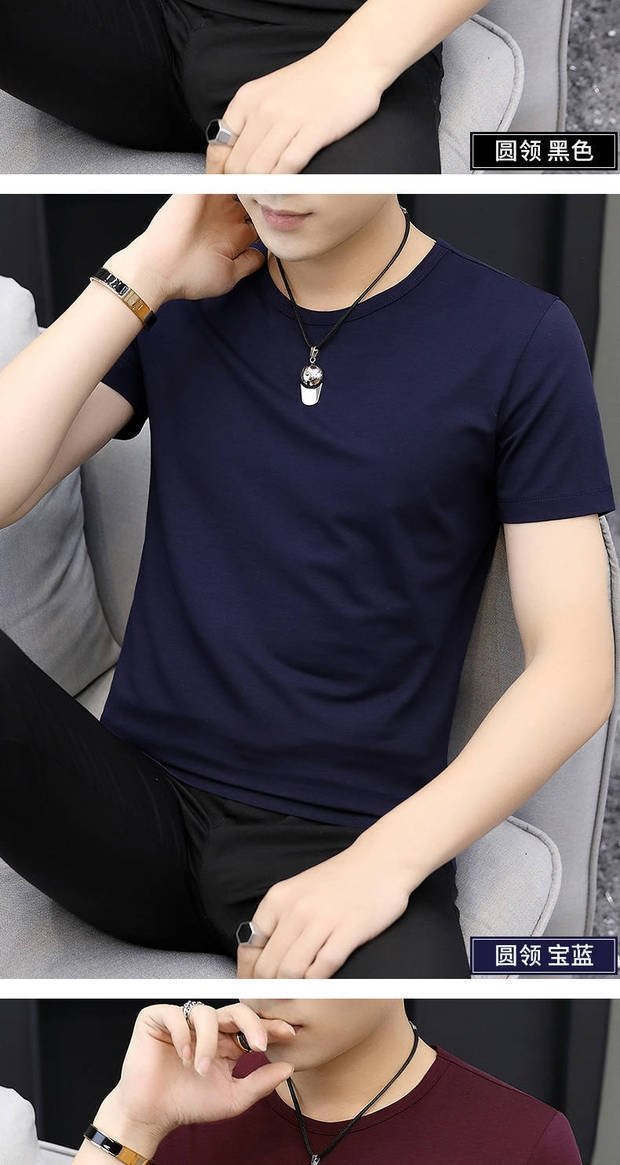 Мужская футболка из модала и льна оптом из Китая