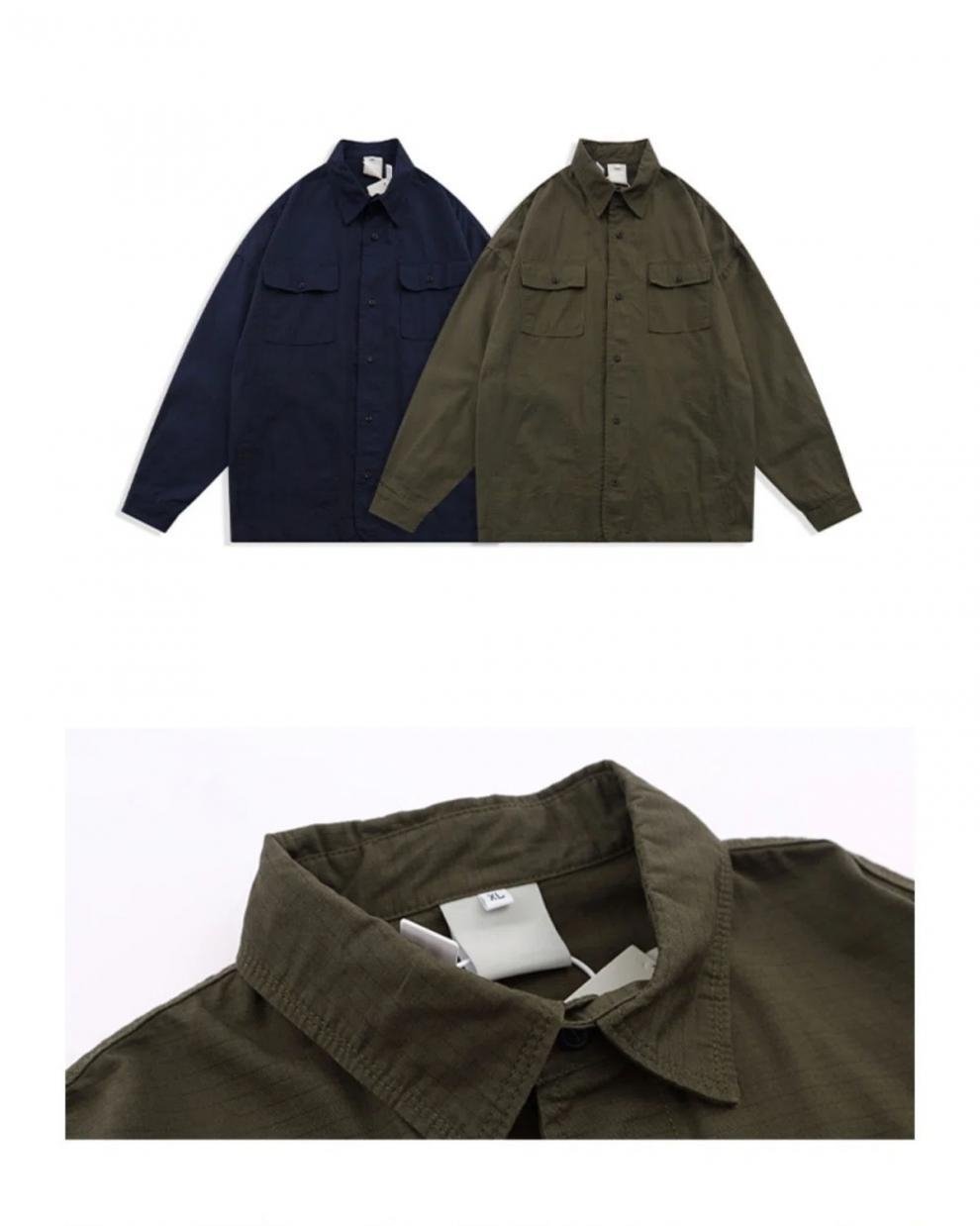 Мужская рубашка-куртка в стиле милитари оптом из Китая