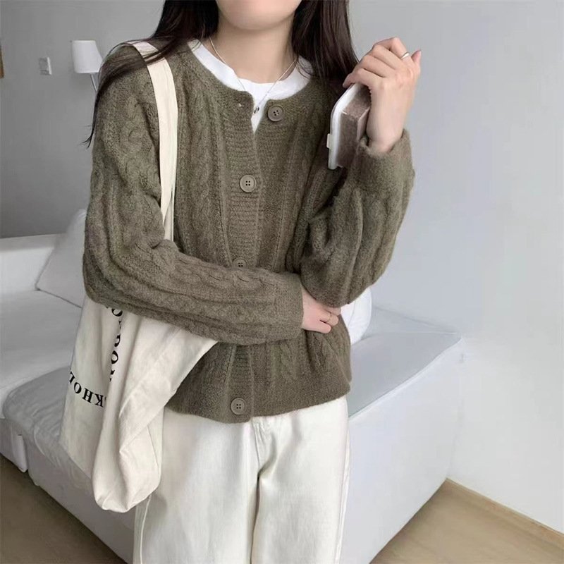 Женский свитер-кардиган в стиле ленивого ветра оптом