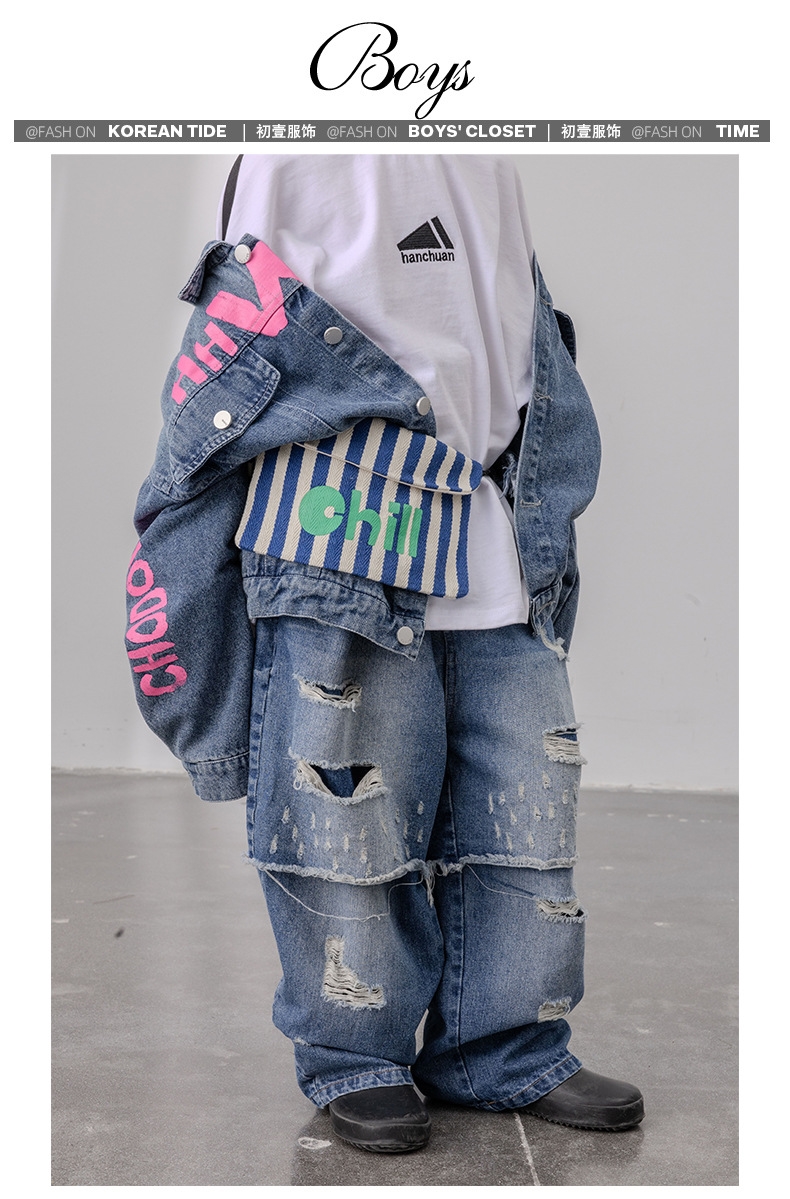 Детские джинсы Betsy 2024 весна оптом из Китая