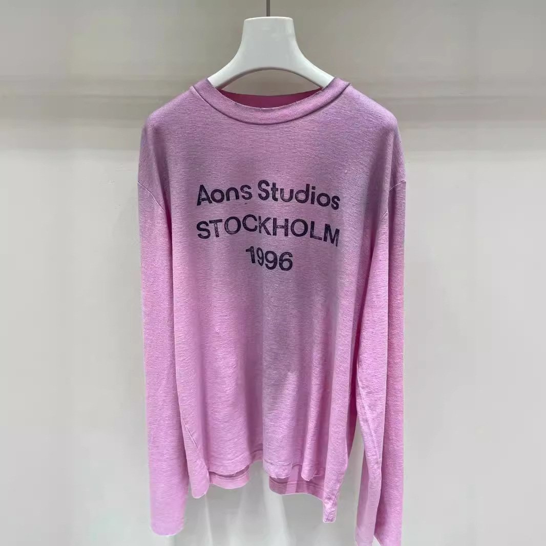 Футболка с длинным рукавом в стиле 1996 с буквенным принтом оптом