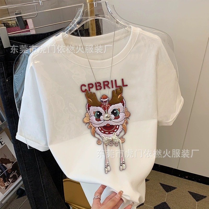 Футболка с коротким рукавом из 100% хлопка 2023 летней коллекции оптом