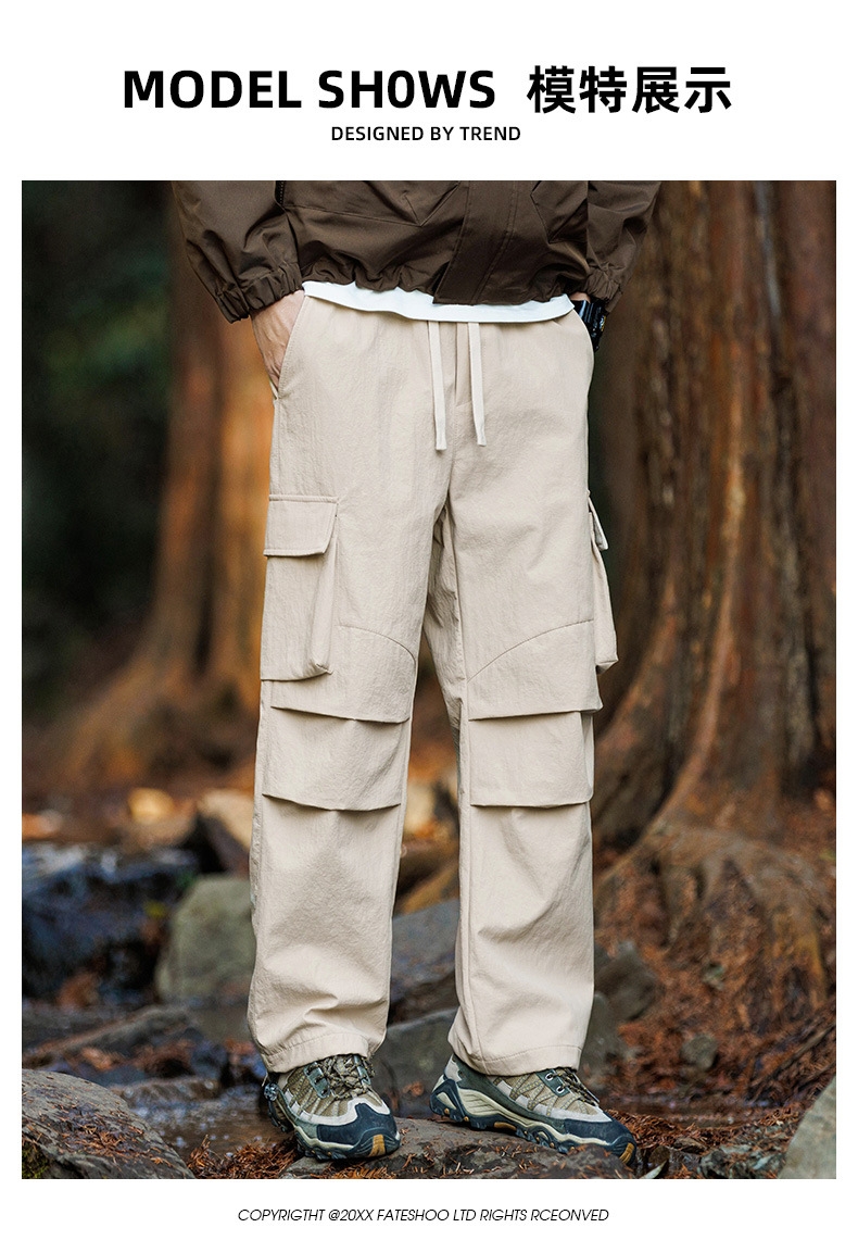 Наса прямые мужские брюки 2024 весна-лето оптом из Китая