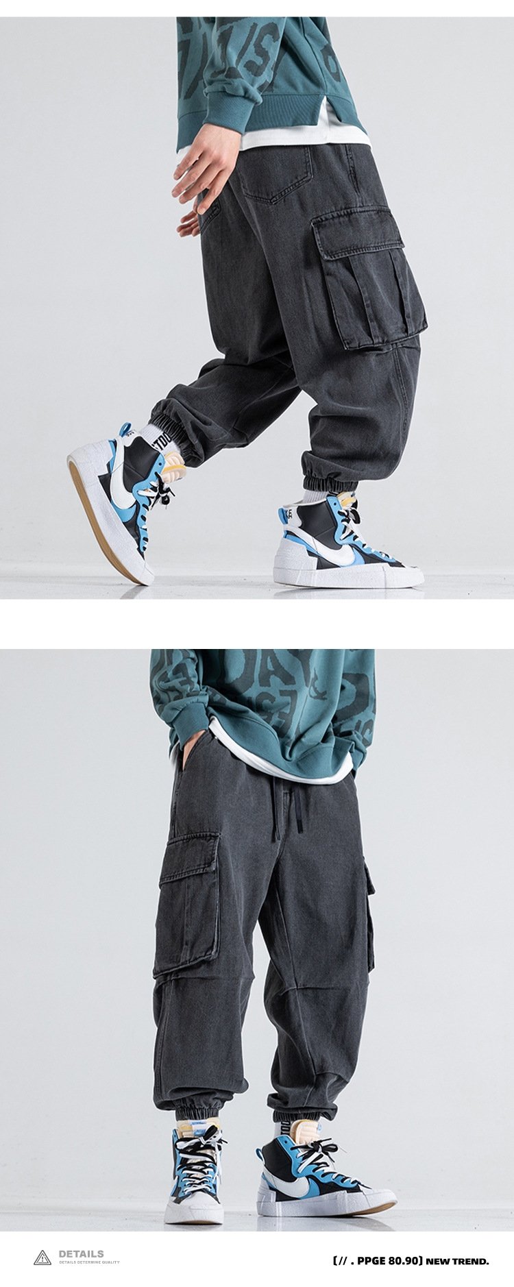 Мужские джинсы в стиле хай-стрит оптом из Китая