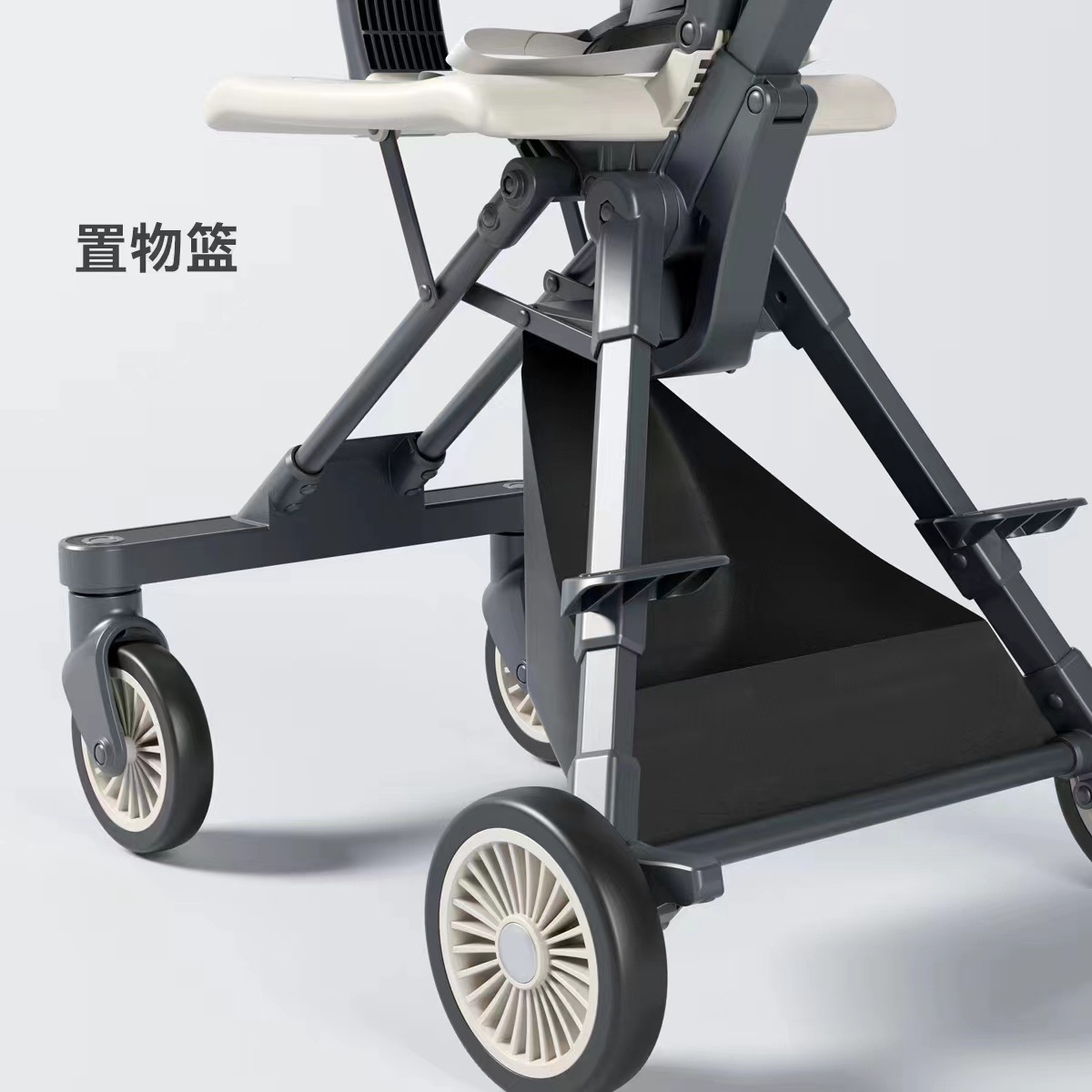 Playkids普洛可遛娃婴幼儿可躺可换向高景观轻便推车一键折叠X6X7 оптом из Китая