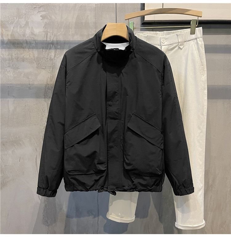 Мужская куртка в стиле хипстер с высоким воротником оптом из Китая