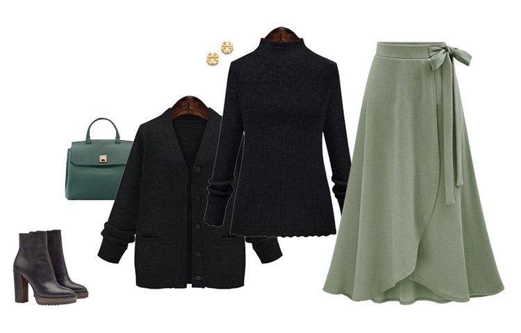 Женская длинная несимметричная юбка с высокой талией и завязками оптом из Китая