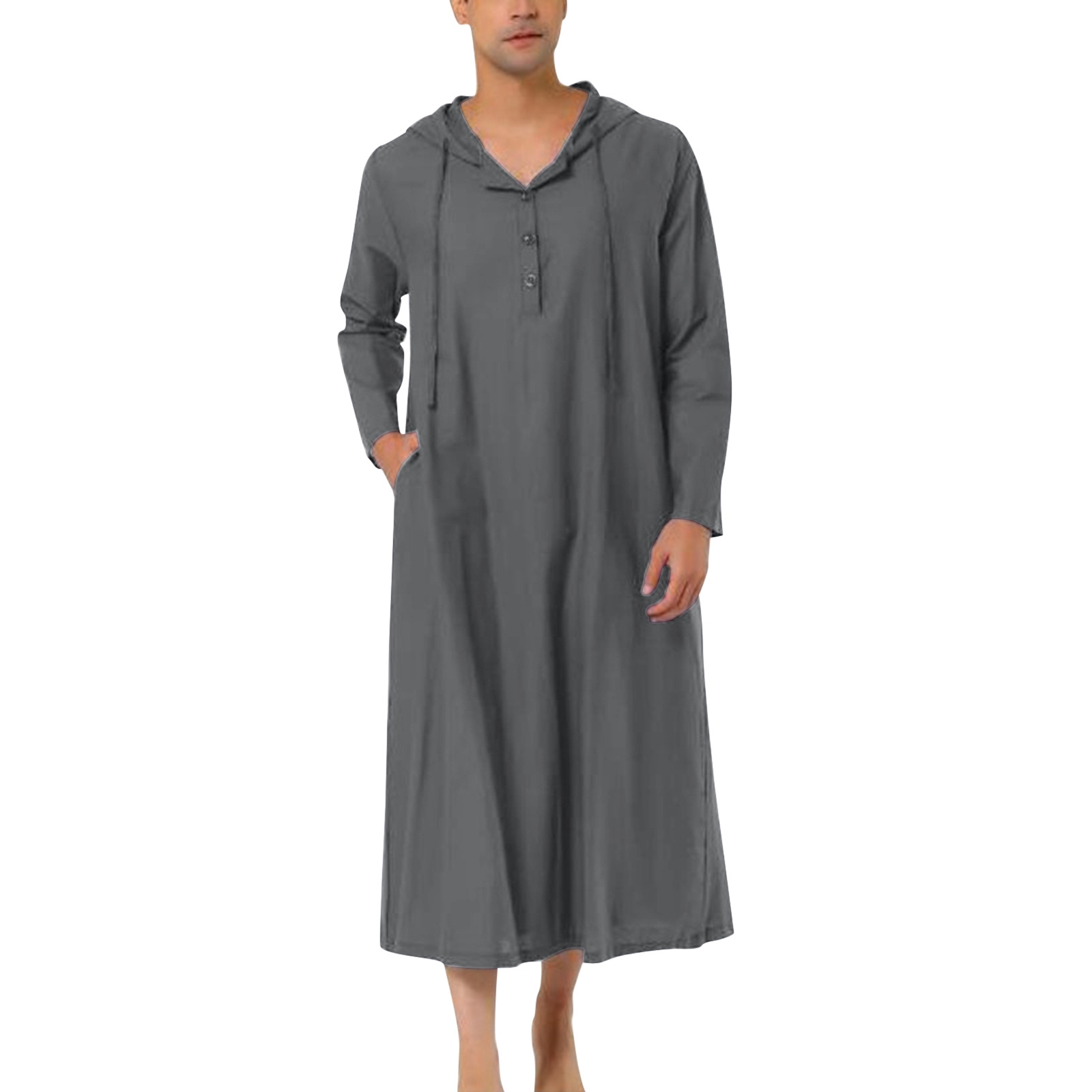Мужская арабская рубашка с капюшоном и длинным кроем оптом из Китая