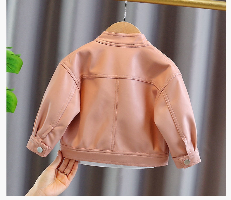 Детская куртка из искусственной кожи оптом из Китая