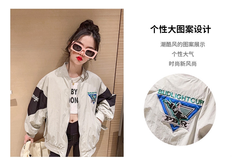 Детская куртка для девочек в стиле бейсбола оптом из Китая