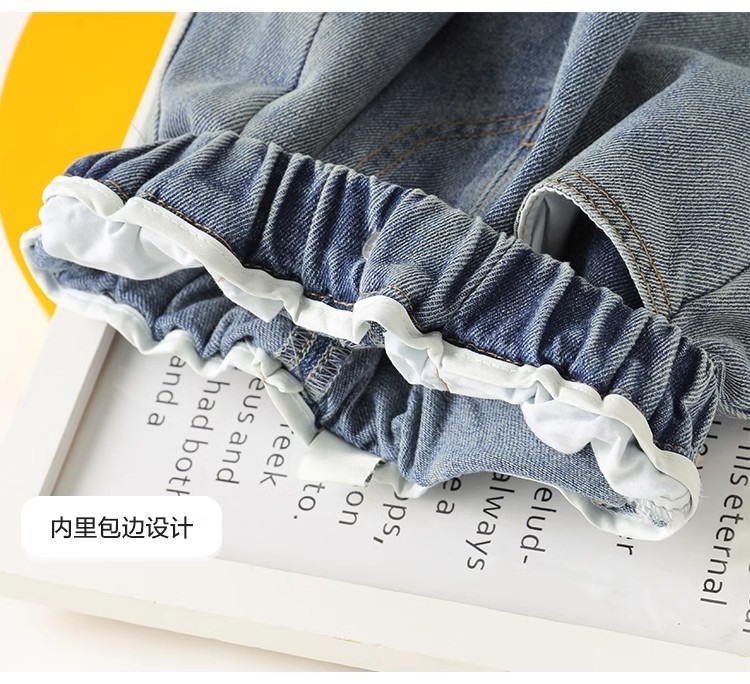 Джинсы для мальчиков с прорезями весенней моды оптом из Китая