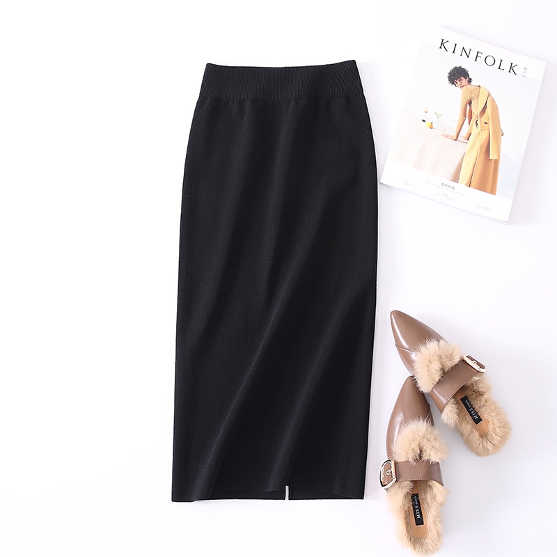 Женская длинная юбка с разрезом сзади оптом из Китая