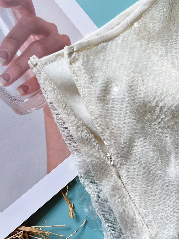 Вечерняя юбка с блестками и разрезом оптом из Китая