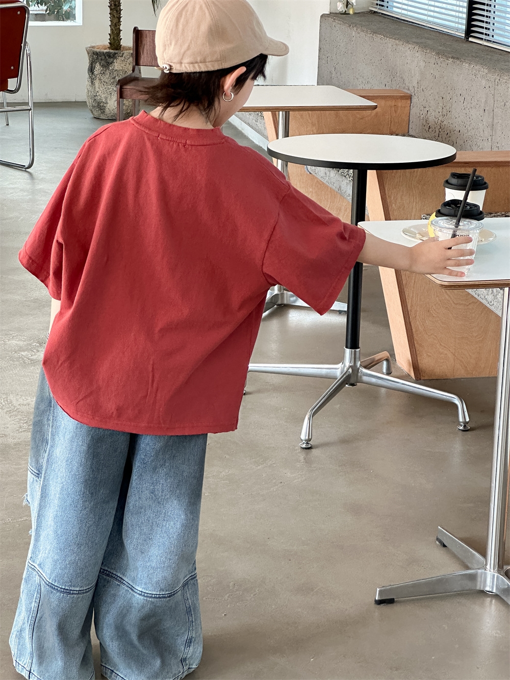 Джинсы для мальчиков в стиле ханбок 2024 оптом из Китая