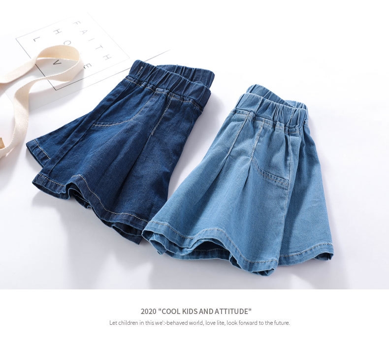Летние джинсовые шорты для девочек оптом из Китая