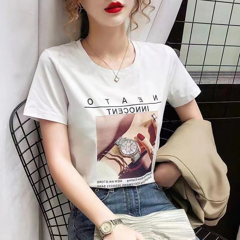 Футболка из искусственного шелка с коротким рукавом оптом