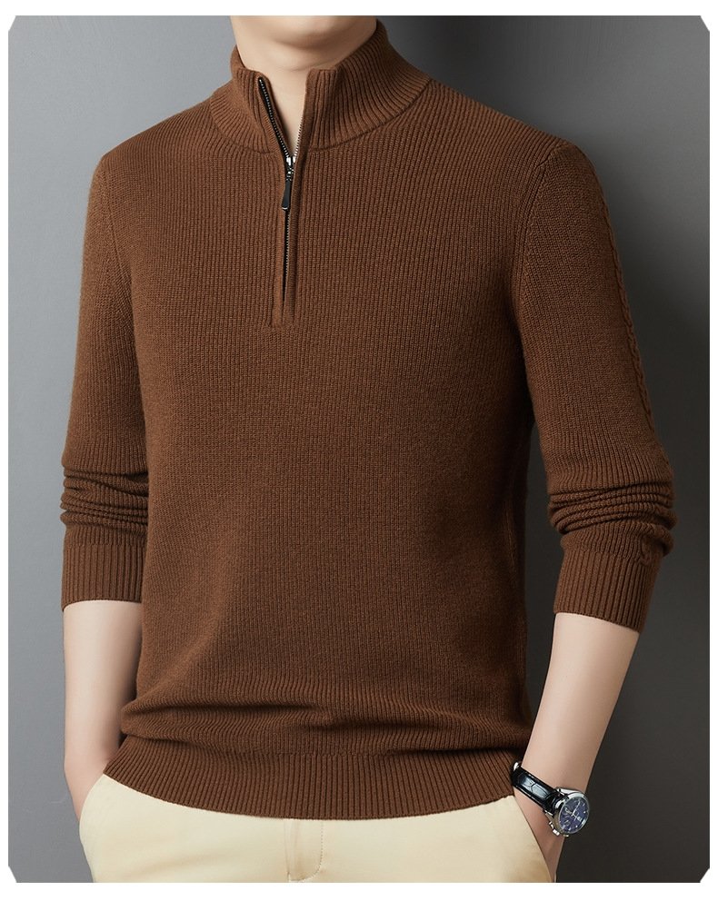 Мужской свитер из 100% шерсти оптом