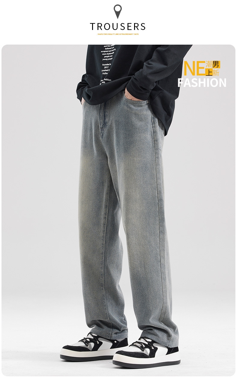 Прямые джинсы с вышивкой оптом из Китая