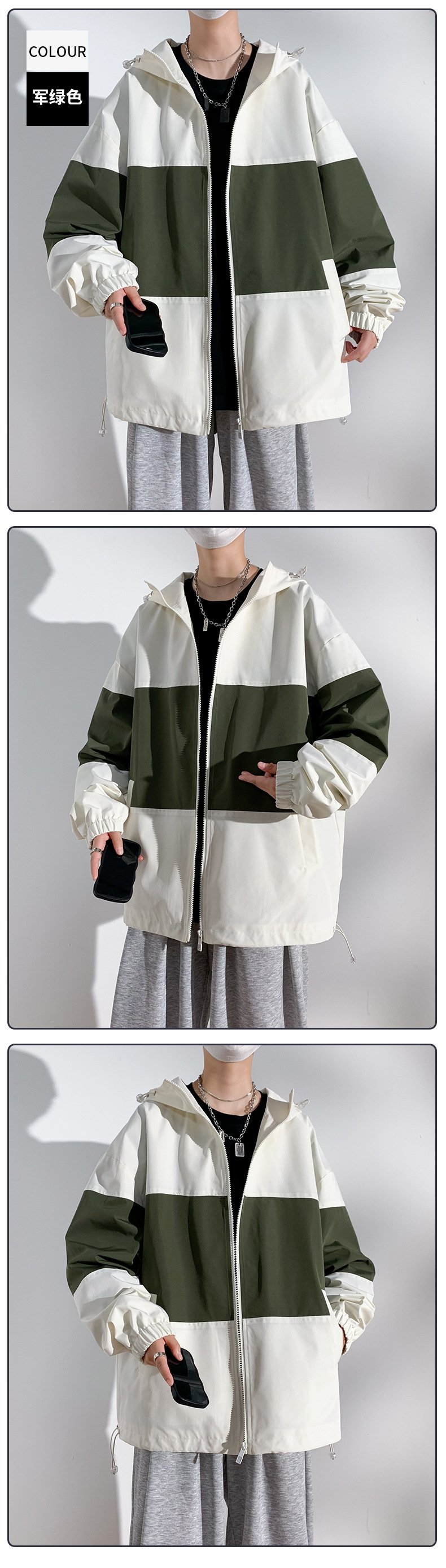 Куртка с капюшоном и принтом оптом из Китая