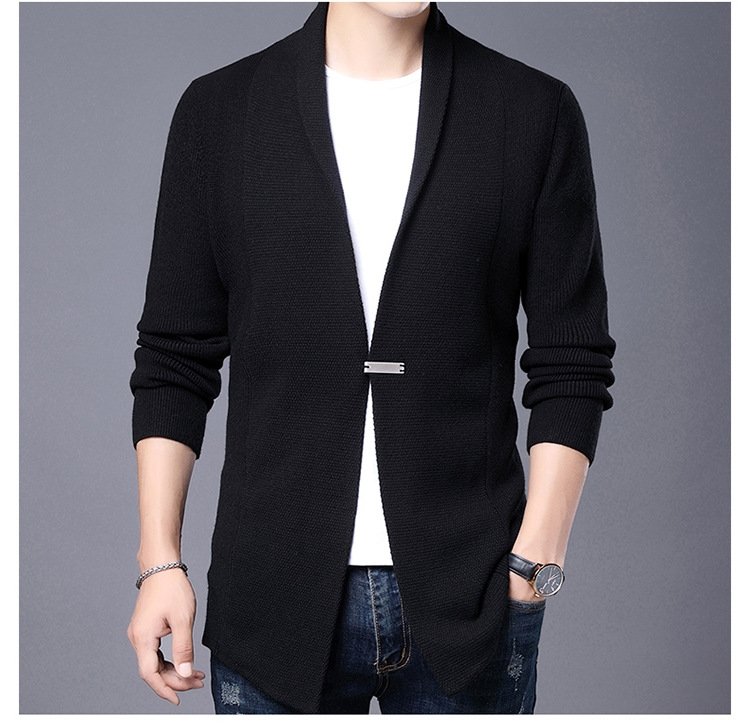 Мужской тонкий вязаный кардиган оптом