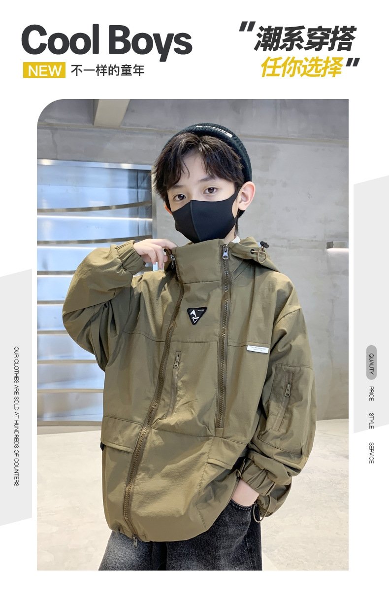 Детский плащ 2024 весна-осень оптом из Китая