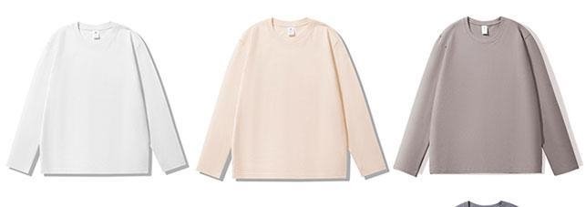 Женская футболка с длинным рукавом из чистого хлопка 230 г 2024 новая осенне-зимняя модель оптом