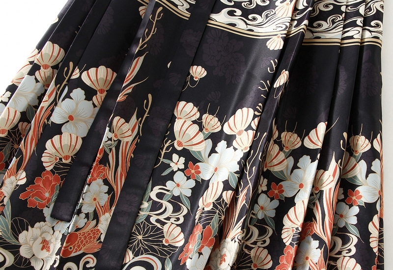 Ганьфэнь Миньжи Ханьфу - женская полускладная юбка 2024 оптом из Китая