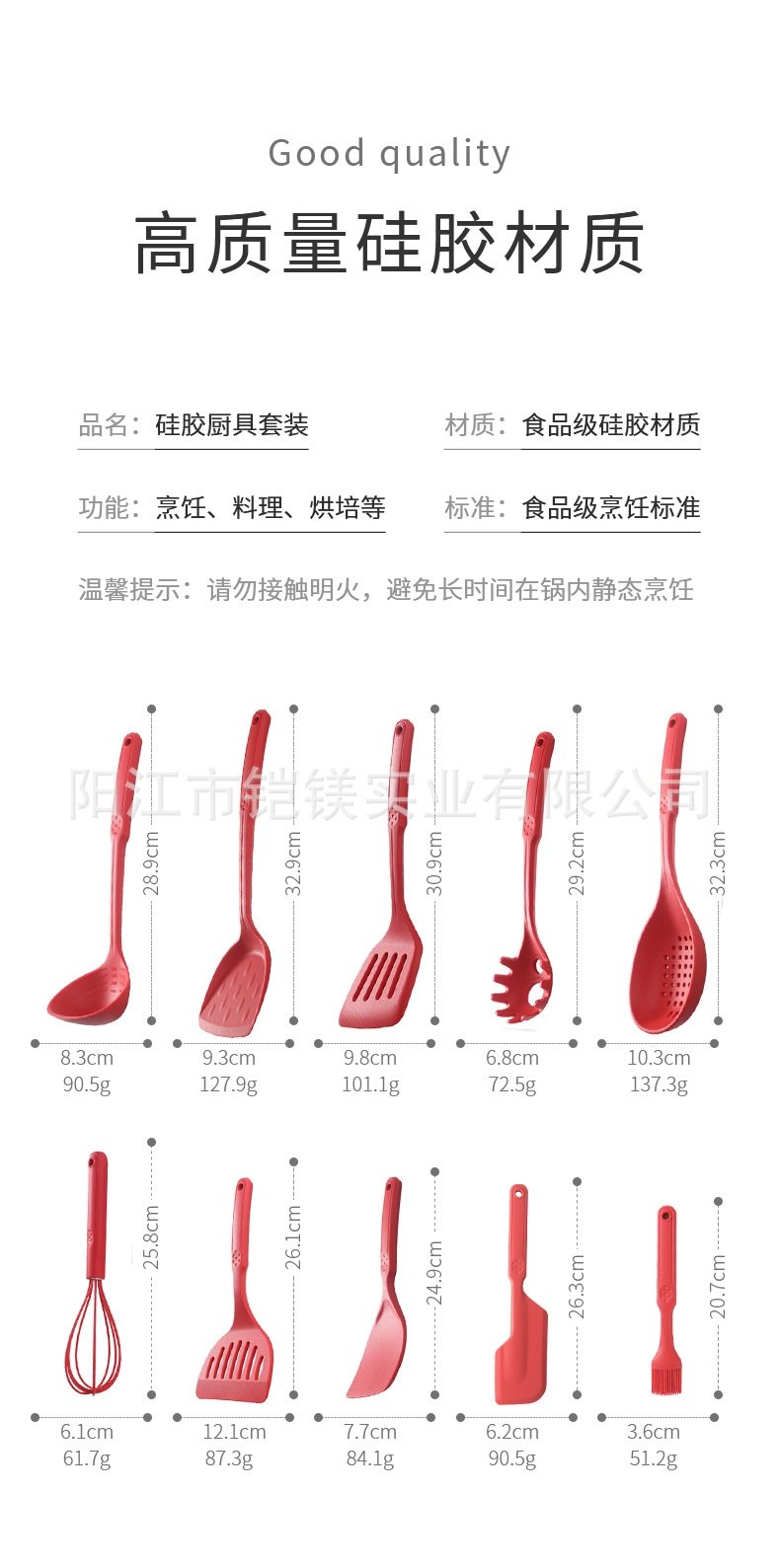 Набор кухонных принадлежностей из нержавеющей стали оптом