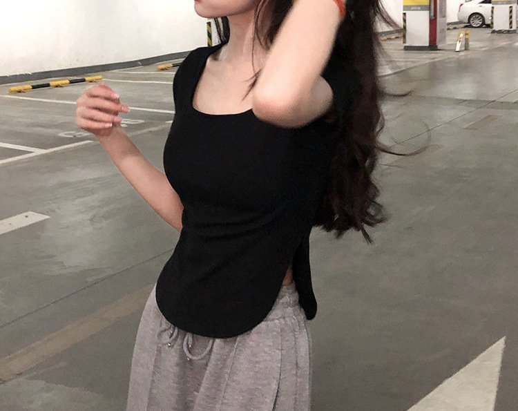 Летний женский футболка с укороченным рукавом оптом