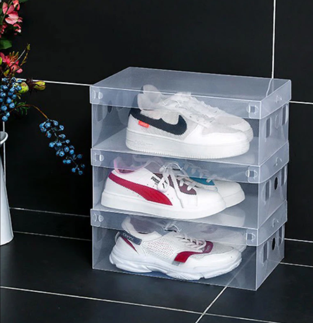 Пластиковая коробка для хранения обуви 33*20*12 GO-HR-2 / К120 / В22 детальное фото