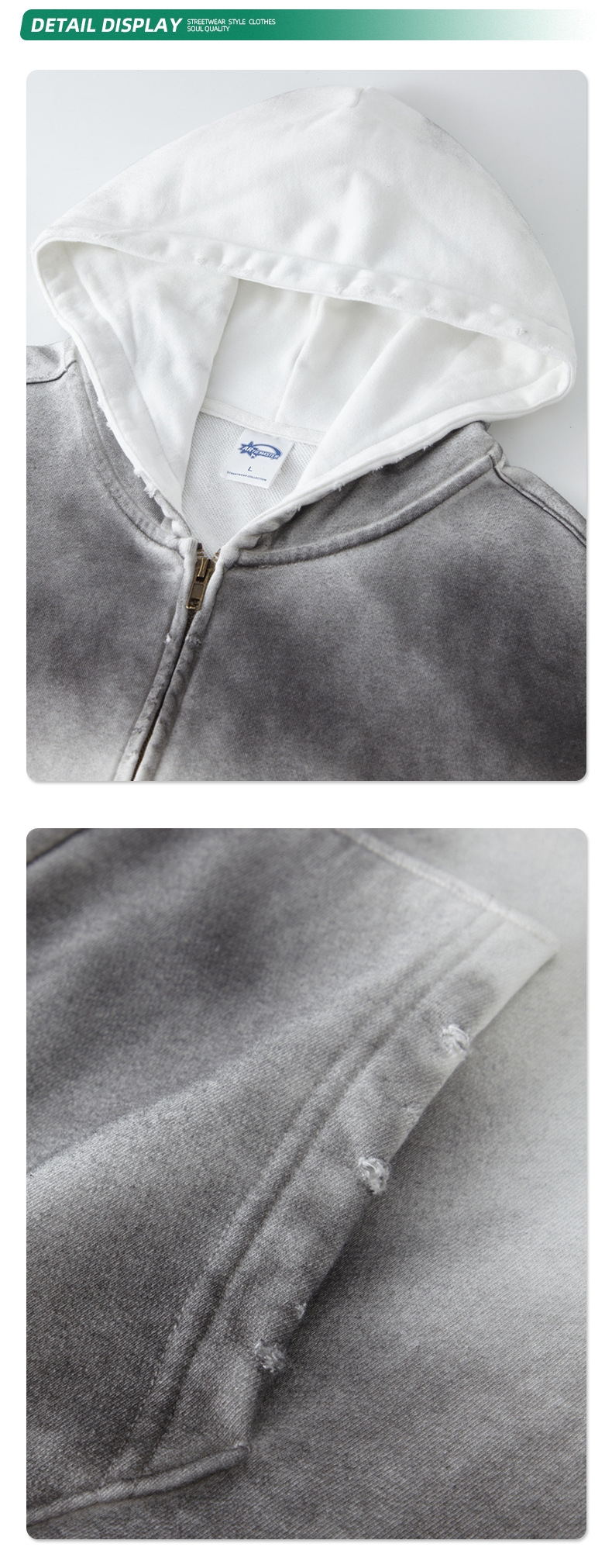 ARTIE мужская толстовка oversize с эффектом потертости оптом из Китая