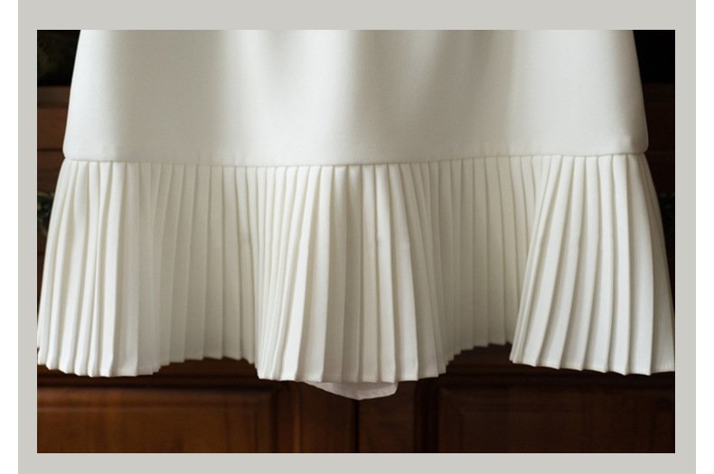 Шелковая короткая юбка с плиссированным низом оптом из Китая