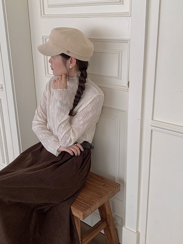 Женская длинная юбка с высокой талией и резинкой оптом из Китая